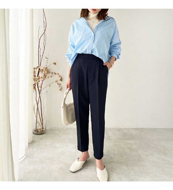 GeeRA（ジーラ）の「美脚きれい魅せ！テーパードパンツ（フルレングスパンツ）」｜詳細画像