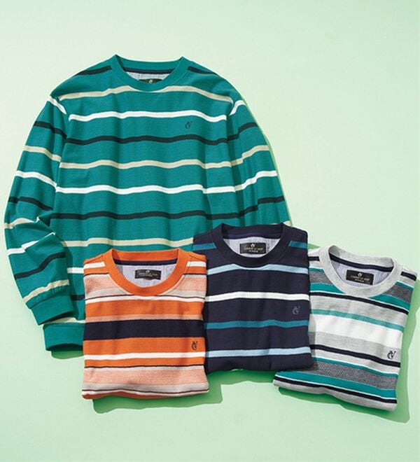 「＜コムルヴァン・オム＞爽やか梨地の大人サマートレーナー（メンズトレーナー）」｜詳細画像