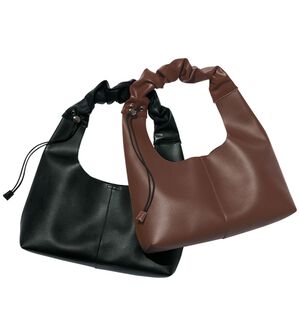 RANAN（ラナン）の「くしゅくしゅデザインショルダーバッグ（ハンドバッグ）」｜詳細画像