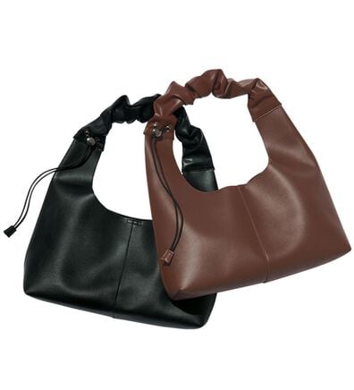 RANAN（ラナン）の「くしゅくしゅデザインショルダーバッグ（ハンドバッグ）」