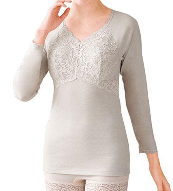 「【４色組】ふんわりあたたかラグラン袖インナー（肌着・インナーウェア）」｜詳細画像