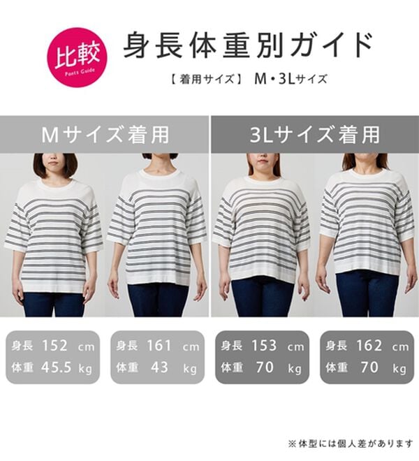 BELLUNA（ベルーナ）の「肌に張り付かない！シャリ冷や高見えニットＴ（ニット・セーター）」｜詳細画像