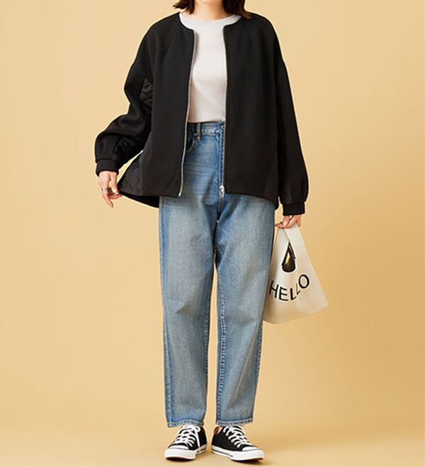 BELLUNA（ベルーナ）の「中わたキルト切替ノーカラージャケット（ノーカラージャケット）」｜詳細画像