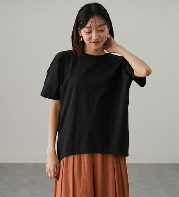 BELLUNA（ベルーナ）の「シュッと体型カバー！コクーンTシャツ（カットソー）」｜詳細画像