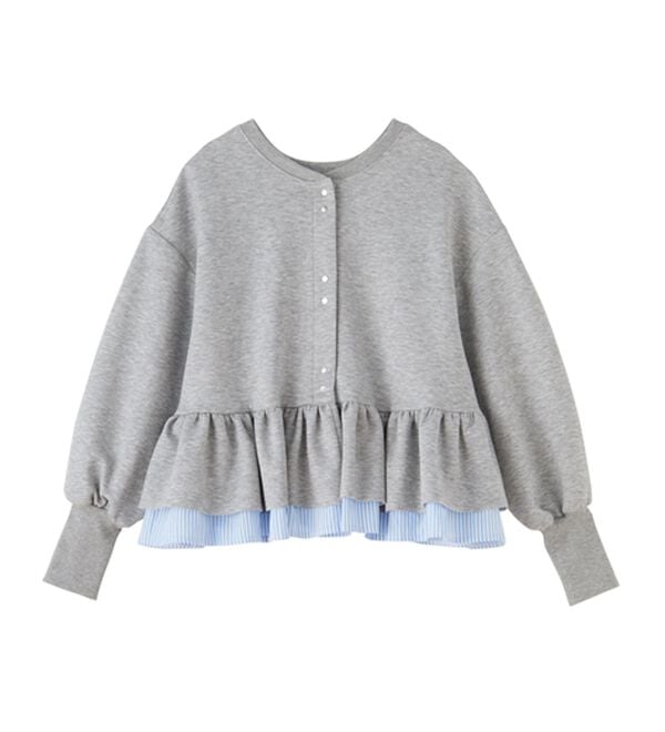 RANAN（ラナン）の「フリルぺプラムショートカーデ（パーカー）」｜詳細画像