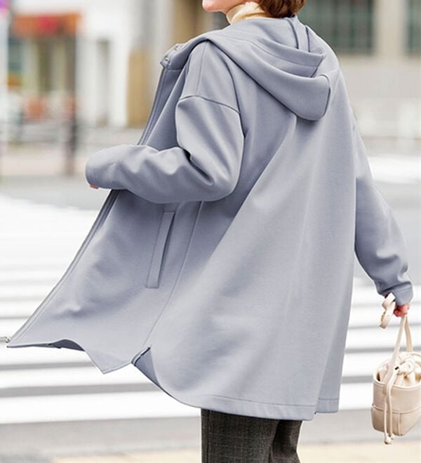 BELLUNA（ベルーナ）の「衿デザインロング丈パーカー（パーカー）」｜詳細画像