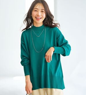 BELLUNA（ベルーナ）の「もちもちハイネックゆったりニットプルオーバー（ニット・セーター）」｜詳細画像