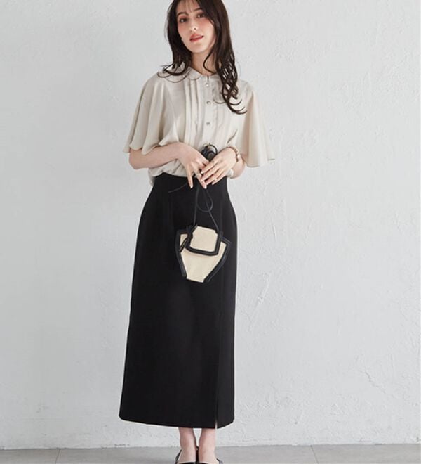 RANAN（ラナン）の「【新色追加】ひんやり！ピンタックフレアー袖ブラウス（ブラウス）」｜詳細画像