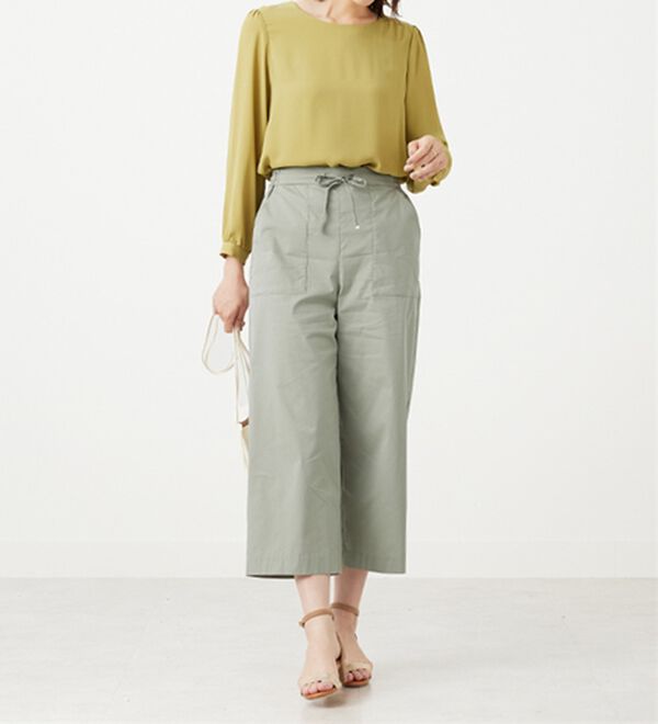 BELLUNA（ベルーナ）の「ジョーゼット素材裾ティアードブラウス（ブラウス）」｜詳細画像