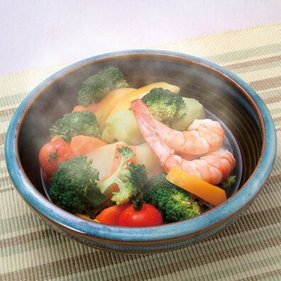 「レンジヘルシー蒸し器（調理器具）」
