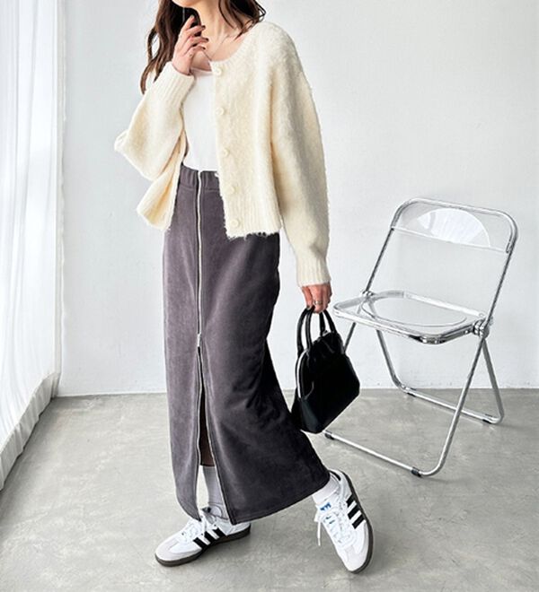 GeeRA（ジーラ）の「オープンファスナーストレートスカート（ロングスカート）」｜詳細画像