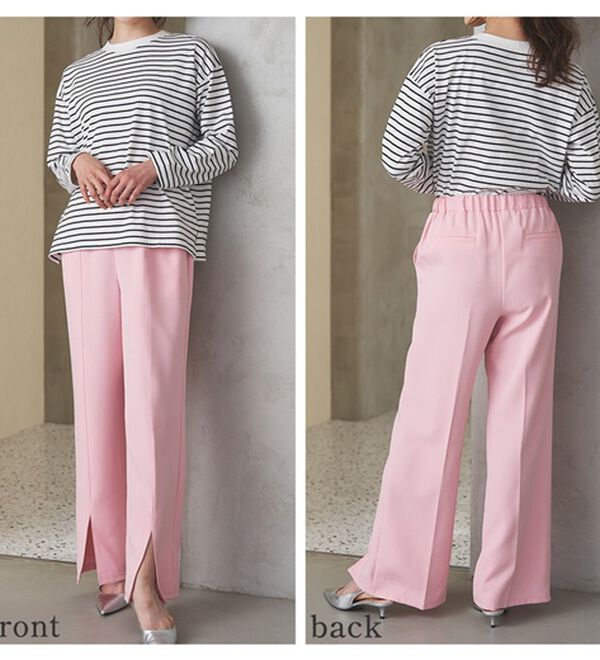 RANAN（ラナン）の「機能付センタースリットフレアーパンツ（フルレングスパンツ）」｜詳細画像