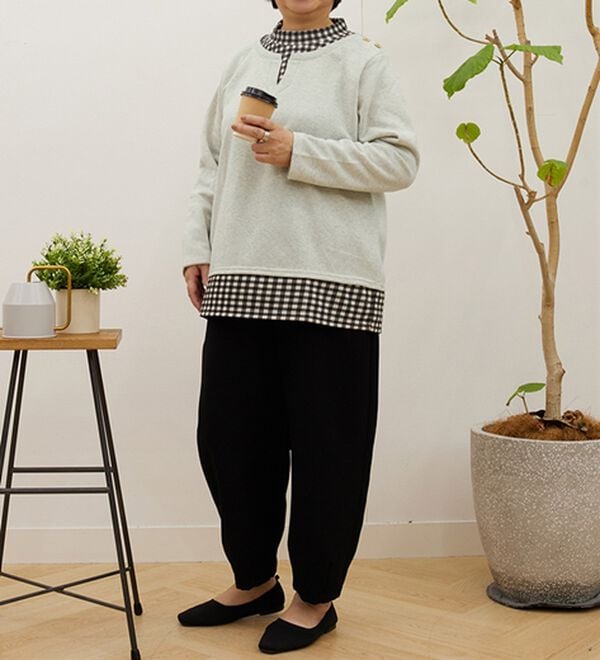 ルフラン（ルフラン）の「【４色組】手抜きに見せないお洒落なプルオーバー（カットソー）」｜詳細画像