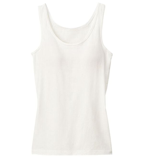 LAVIENNE（ラヴィエンヌ）の「【吸汗速乾】４０代からの綿混快適カップ付タンクトップ（ブラトップ・カップ付きインナー）」｜詳細画像