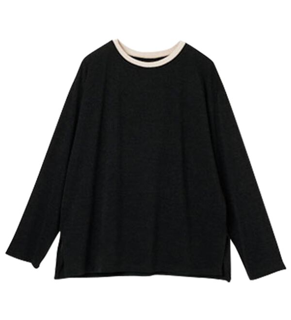 RANAN（ラナン）の「配色使いニットソープルオーバー（カットソー）」｜詳細画像