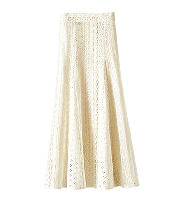 BELLUNA（ベルーナ）の「レース切替デザインフレアースカート（ロングスカート）」｜詳細画像