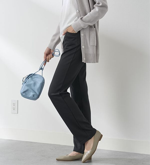 BELLUNA（ベルーナ）の「【裏起毛有無】ジャストフィットらくらくパンツ（フルレングスパンツ）」｜詳細画像