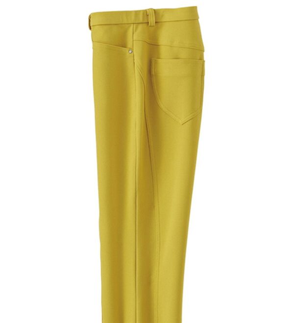 BELLUNA（ベルーナ）の「すっきり伸びる！ハイテンション美脚パンツ　ブーツカット（フルレングスパンツ）」｜イエロー