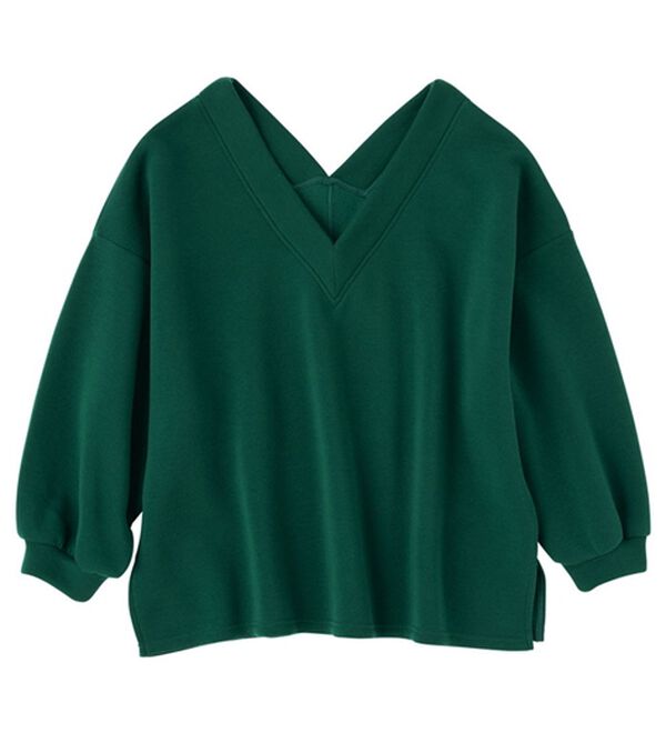 Viola e Viola（ヴィオラ エ ヴィオラ）の「あったか裏起毛Ｖネックチュニック（チュニック）」｜詳細画像