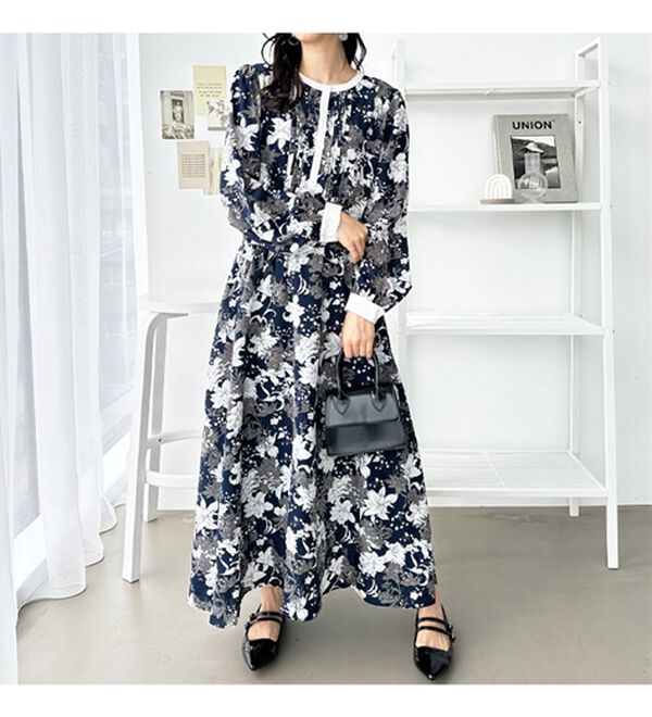 大人プリントロングワンピース - ベルーナ【公式】