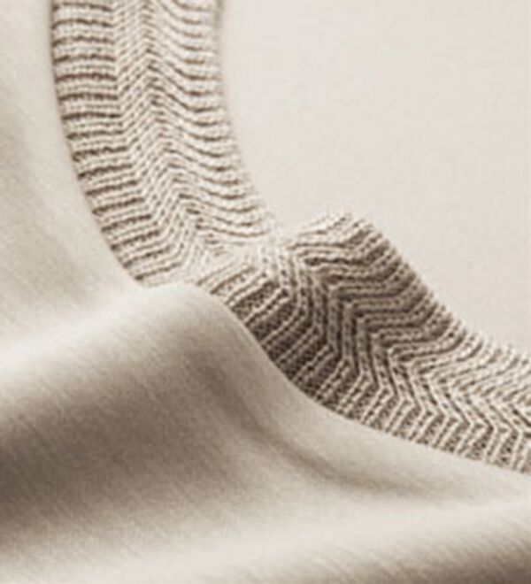 RANAN（ラナン）の「＜ＨＳ＞編立衿ポイントきれいめスウェット（カットソー）」｜詳細画像