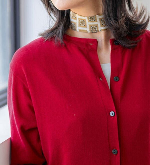 BELLUNA（ベルーナ）の「ヒンヤリ冷感！洗える５分袖カーディガン（ニットカーディガン）」｜詳細画像