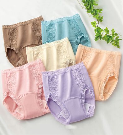 「【６色組】吸収シート付ショーツ（安心ショーツ）」