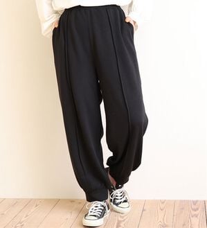 A HAPPY MARILYN（アハッピーマリリン）の「【Ｌ～８Ｌ】暖かシャギーで下半身の冷え対策！裏起毛 裏シャギーパンツ（フルレングスパンツ）」｜ブラック