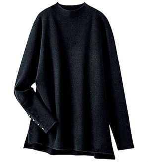 BELLUNA（ベルーナ）の「もちもち素材袖ボタンニットプルオーバー（ニット・セーター）」｜詳細画像