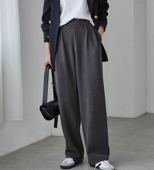 RANAN（ラナン）の「あったか裏ベロアニットコールワイドパンツ（ワイドパンツ・ガウチョ）」｜詳細画像