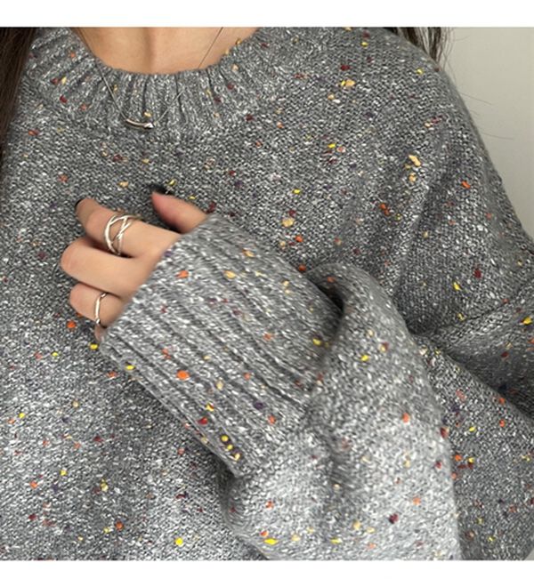 GeeRA（ジーラ）の「カラーネッププルオーバー（ニット・セーター）」｜詳細画像