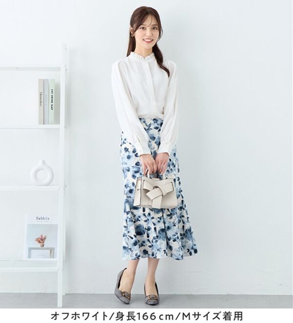 alotta（アロッタ）の「前後２ＷＡＹフリル衿ブラウス（ブラウス）」｜詳細画像