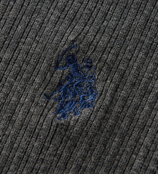 RANAN（ラナン）の「＜U.S.POLO ASSN.＞ポロ衿長袖リブワンピース（ロングワンピース）」｜詳細画像