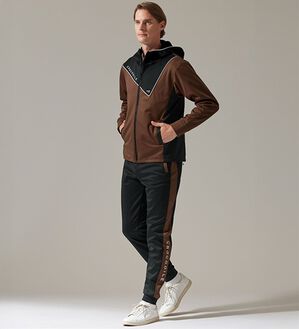 「＜クロコダイル＞防風ストレッチアクティブスーツ（メンズスポーツウェア（ボトム））」｜ブラウン