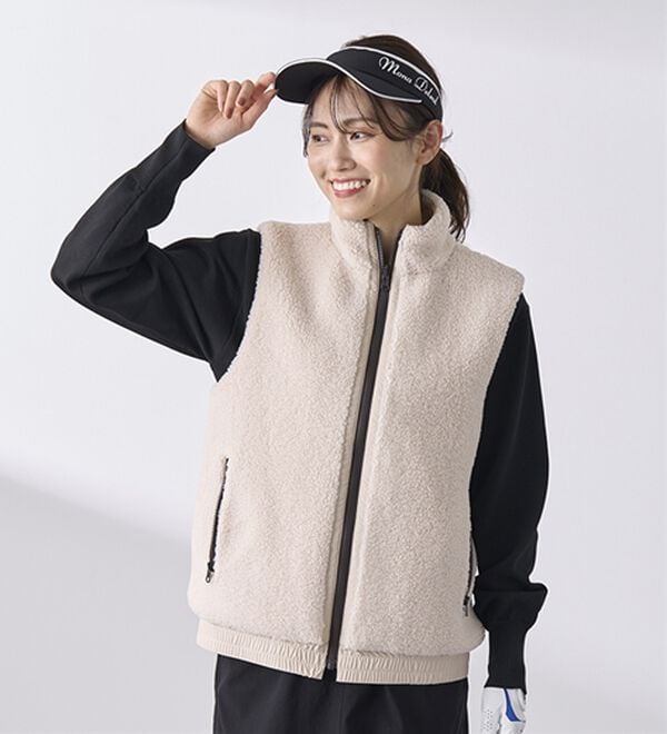 BELLUNA（ベルーナ）の「はっ水リバーシブルボアベスト（ベスト）」｜詳細画像