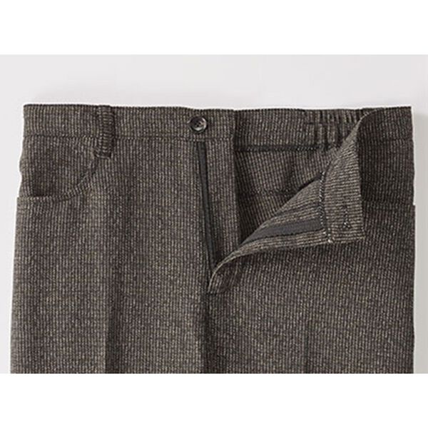 BELLUNA（ベルーナ）の「蓄熱保温ウール調千鳥柄パンツ（フルレングスパンツ）」｜詳細画像