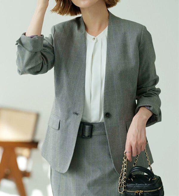 GeeRA（ジーラ）の「洗える！ストレッチカセットスーツ（その他ワンピース）」｜詳細画像