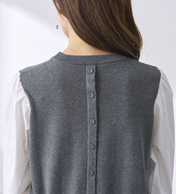 BELLUNA（ベルーナ）の「【２枚組】ベストドッキングチュニック（チュニック）」｜詳細画像