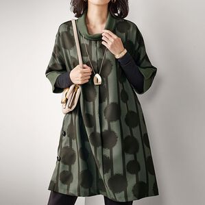 BELLUNA（ベルーナ）の「ドットストライプ使いデザインチュニック（チュニック）」｜詳細画像