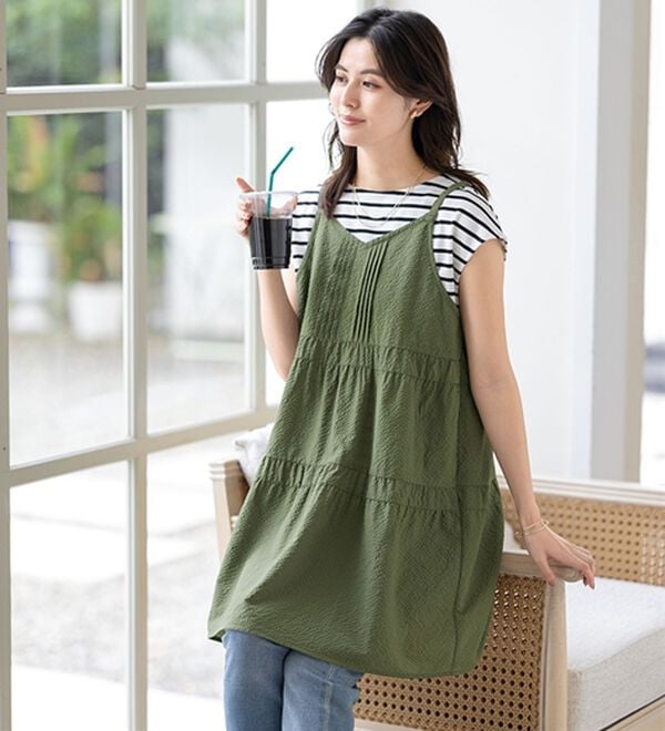 ルフラン（ルフラン）の「【２色組】【ｐｌｕｓＯＮＥ】４点カバーチュニック（チュニック）」｜詳細画像