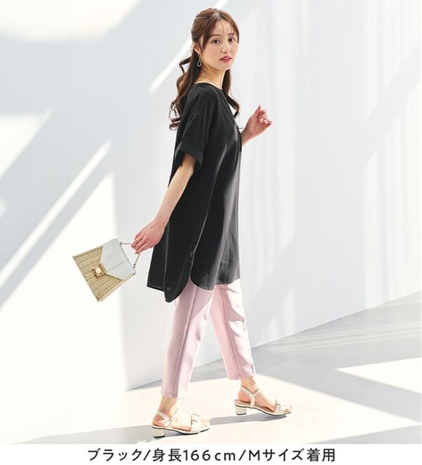 alotta（アロッタ）の「スキッパーとろみブラウスチュニック（ブラウス）」｜詳細画像