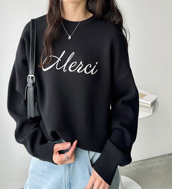 GeeRA（ジーラ）の「チェーン刺しゅうニットプルオーバー（ニット・セーター）」｜詳細画像