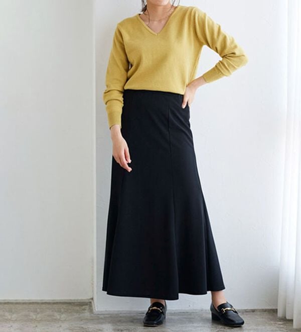 Pierrot（ピエロ）の「ストレッチマーメイドスカート（ロングスカート）」｜詳細画像