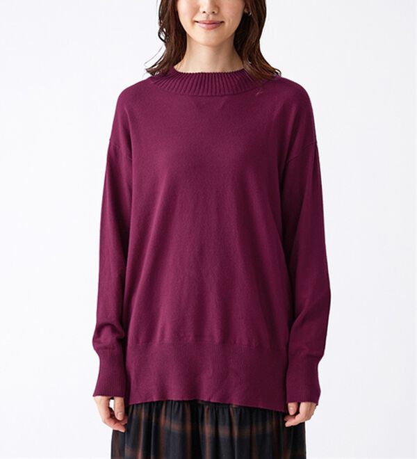 BELLUNA（ベルーナ）の「【新色追加】もちもち素材ハイネックニットプルオーバー（ニット・セーター）」｜詳細画像