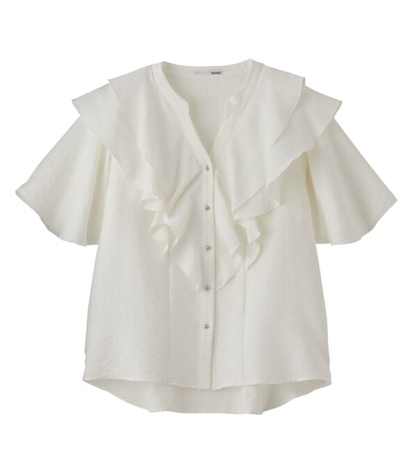RANAN（ラナン）の「ラッフルフリルブラウス（ブラウス）」｜詳細画像