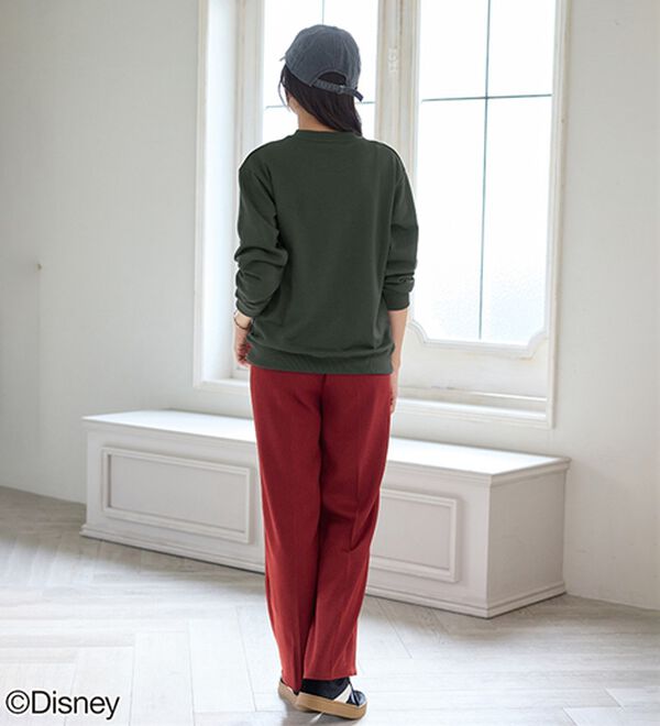 BELLUNA（ベルーナ）の「＜Ｄｉｓｎｅｙ＞【ミッキー】さがら刺しゅう裏毛トレーナー（カットソー）」｜詳細画像