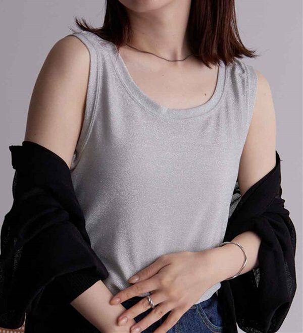 RANAN（ラナン）の「ひんやり！ラメタンクトップ（タンクトップ・キャミソール）」｜詳細画像