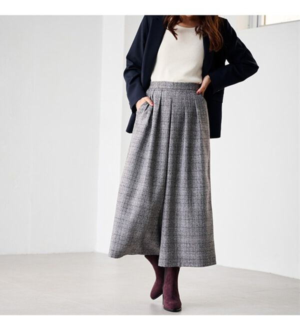 RANAN（ラナン）の「ウール見えスカーチョ（ワイドパンツ・ガウチョ）」｜詳細画像