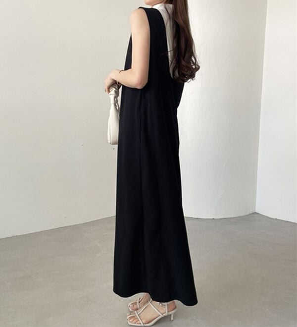 GeeRA（ジーラ）の「楽ちん！ストレッチ前後２ＷＡＹジャンパースカート（ジャンパースカート）」｜詳細画像