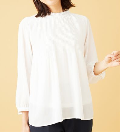 BELLUNA（ベルーナ）の「〈セレモニースタイル〉細プリーツデザインブラウス（ブラウス）」